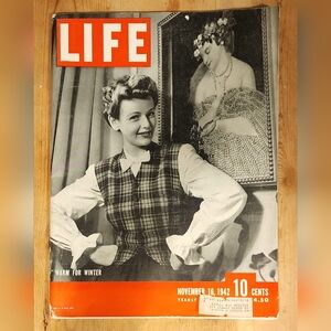 VINTAGE NOVEMBER 16, 1942 LIFE MAGAZINE  WORLD WAR II ROOSEVELT ARMY ROYALS EXC